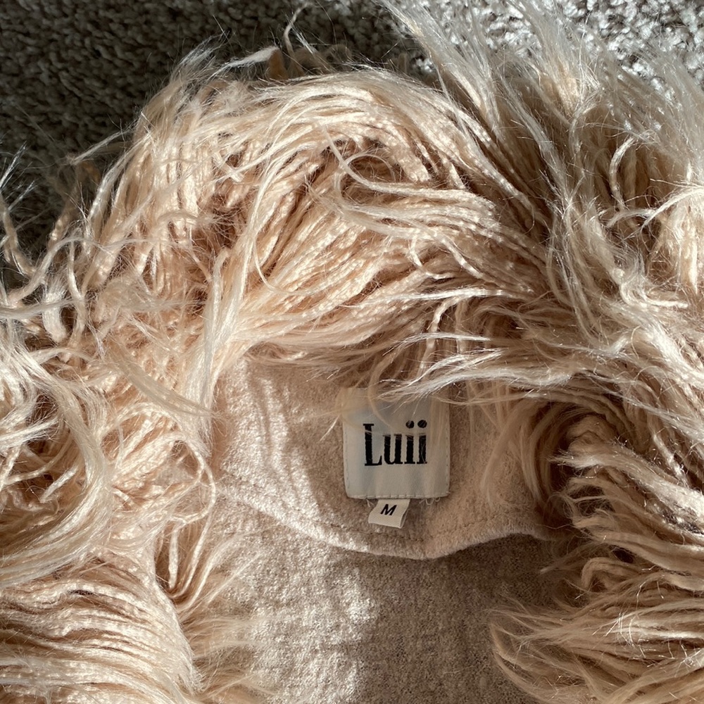 Luii faux fur long vest